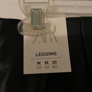 Zara faux leather flared pants